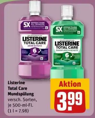 REWE Listerine Total Care Mundspülung Angebot