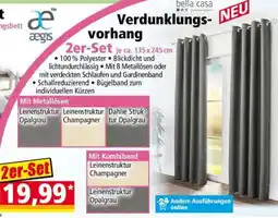 Norma Verdunklungsvorhang 2er-Set Angebot