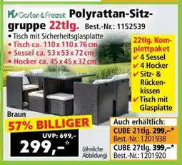 Norma Polyrattan-Sitzgruppe 22tlg Angebot