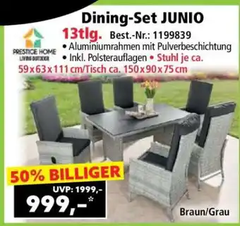 Norma Dining-Set JUNIO Angebot