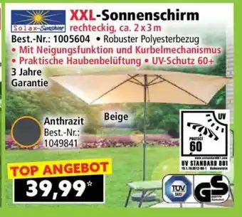 Norma XXL-Sonnenschirm Angebot