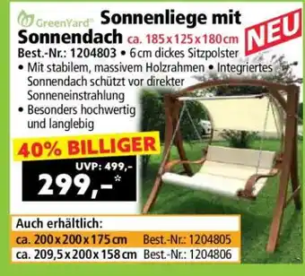 Norma Sonnenliege mit Sonnendach Angebot