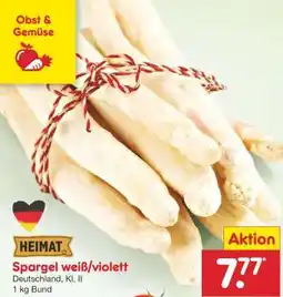 Netto Marken-Discount Spargel weiß/violett Angebot