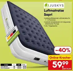 Netto Marken-Discount Luftmatratze Sapri Angebot