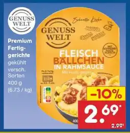 Netto Marken-Discount GENUSS WELT FLEISCH BÄLLCHEN IN RAHMSAUCE Angebot