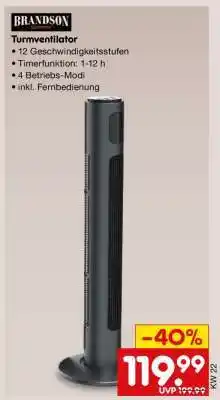 Netto Marken-Discount Turmventilator Angebot