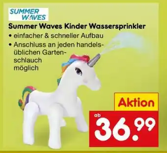 Netto Marken-Discount Summer Waves Kinder Wassersprinkler Angebot