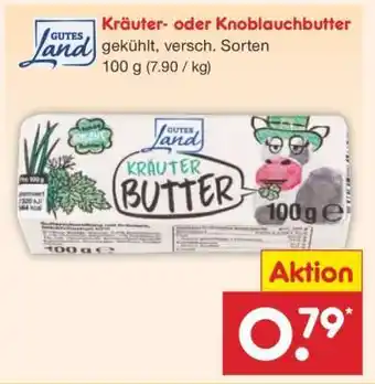 Netto Marken-Discount Kräuter- oder Knoblauchbutter Angebot