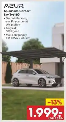 Netto Marken-Discount Aluminium Carport Sky Typ 80 Angebot