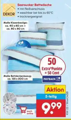 Netto Marken-Discount Seersucker Bettwäsche Angebot