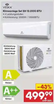 Netto Marken-Discount Klimaanlage Set Slit 12.000 BTU Angebot