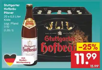 Netto Marken-Discount Stuttgarter Hofbräu Pilsner Angebot