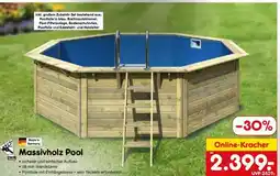 Netto Marken-Discount Massivholz Pool Angebot