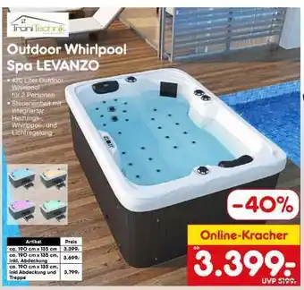 Netto Marken-Discount Outdoor Whirlpool Spa LEVANZO Angebot