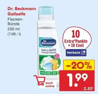 Netto Marken-Discount DR. BECKMANN Gallseife Angebot