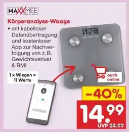Netto Marken-Discount Körperanalyse-Waage Angebot