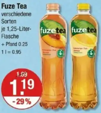 V Markt Fuze Tea Angebot