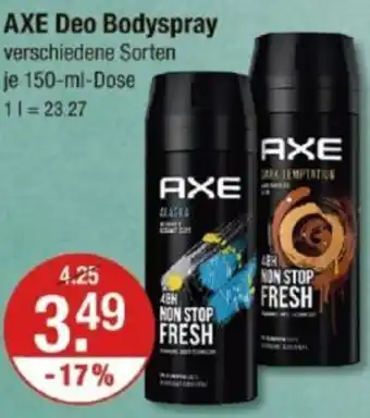 V Markt AXE Deo Bodyspray Angebot