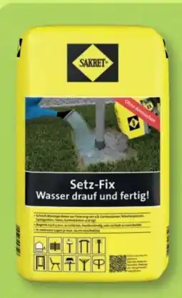 B1 Discount Baumarkt Sakret Schnellbeton Setz-Fix Angebot