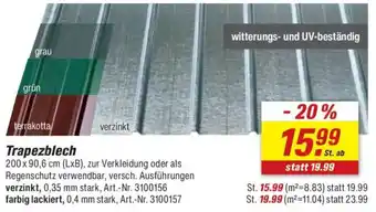 toom Baumarkt Trapezblech Angebot
