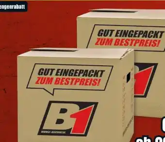 B1 Discount Baumarkt B1 Umzugskarton Angebot