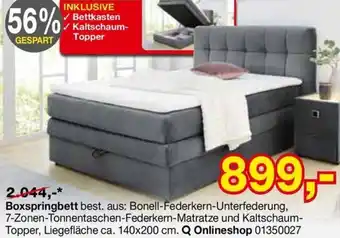 Opti Wohnwelt Boxspringbett Angebot
