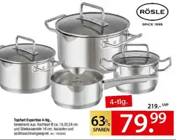 Zurbrüggen RÖSLE Topfset Expertiso 4-tlg Angebot