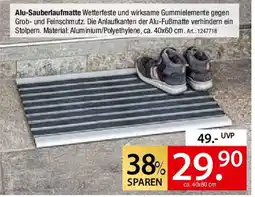 Zurbrüggen Alu-Sauberlaufmatte Angebot