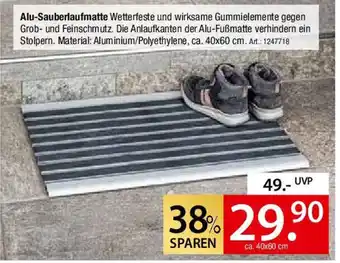 Zurbrüggen Alu-Sauberlaufmatte Angebot