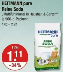 V Markt HEITMANN pure Reine Soda Angebot