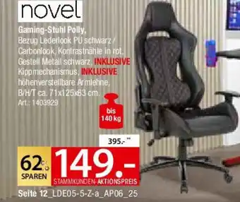 Zurbrüggen novel Gaming-Stuhl Gaming-Stuhl Polly Angebot