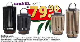 Zurbrüggen GARDEN ambia Solarlampe Lumin Angebot