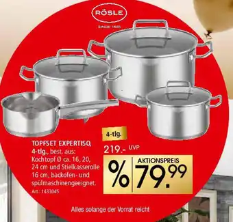 Zurbrüggen RÖSLE topfset expertiso, 4-tlg. Angebot