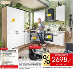 Zurbrüggen xora Kompakt und super ausgestattet - Küche Xora XO 8. Angebot