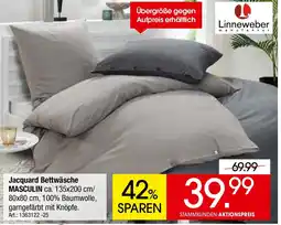 Zurbrüggen Linneweber Jacquard Bettwäsche MASCULIN Angebot