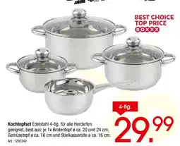 Zurbrüggen Kochtopfset Edelstahl 4-tlg. Angebot