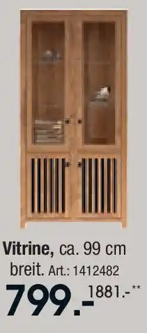 Zurbrüggen Vitrine Angebot