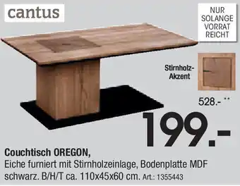 Zurbrüggen cantus Couchtisch OREGON Angebot