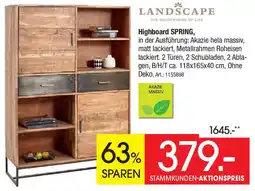 Zurbrüggen LANDSCAPE Highboard SPRING Angebot