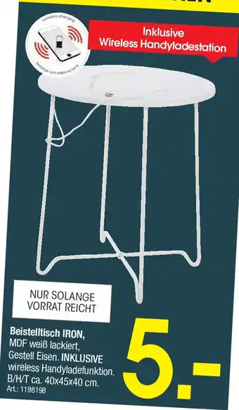 Zurbrüggen Beistelltisch IRON Angebot