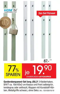 Zurbrüggen HOM'IN Garderobenpaneel-Set lang JOLLY Angebot