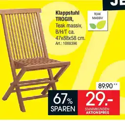 Zurbrüggen Klappstuhl TROGIR ambia Angebot