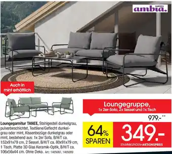 Zurbrüggen GARDEN ambia Loungegarnitur TANEE Angebot