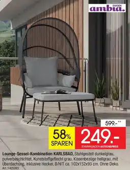 Zurbrüggen GARDEN ambia Lounge-Sessel-Kombination KARLSBAD Angebot