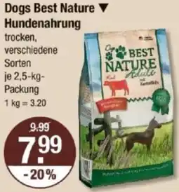 V Markt Dogs Best Nature Hundenahrung Angebot