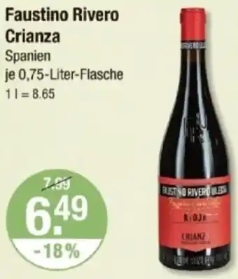 V Markt Faustino Rivero Crianza Angebot