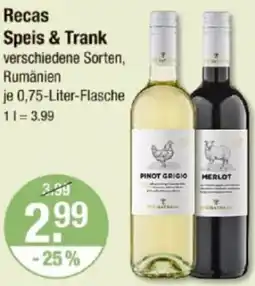 V Markt Recas Speis & Trank Angebot