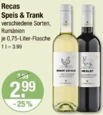 V Markt Recas Speis & Trank Angebot