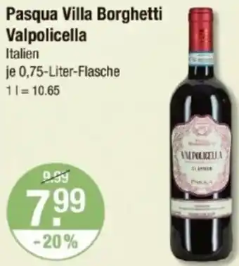 V Markt Pasqua Villa Borghetti Valpolicella Angebot