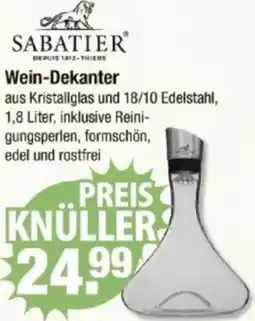 V Markt SABATIER Wein-Dekanter Angebot